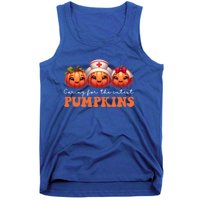 Pumpkins Nurse Halloween Scrub Top Fall Thanksgiving Cool Gift Tank Top