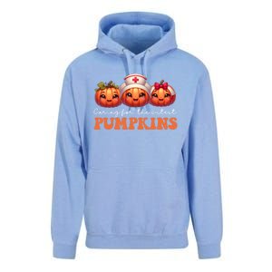 Pumpkins Nurse Halloween Scrub Top Fall Thanksgiving Cool Gift Unisex Surf Hoodie