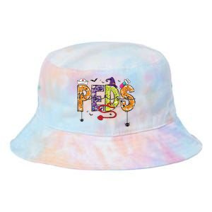 Pediatric Nurse Halloween Pediatric Nursing Funny Peds Nurse Tie Dye Newport Bucket Hat