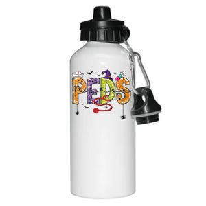 Pediatric Nurse Halloween Pediatric Nursing Funny Peds Nurse Aluminum Water Bottle