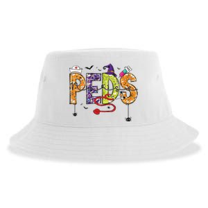 Pediatric Nurse Halloween Pediatric Nursing Funny Peds Nurse Sustainable Bucket Hat