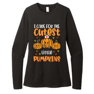 Pumpkins Nurse Halloween Scrub Top Fall Thanksgiving Womens CVC Long Sleeve Shirt