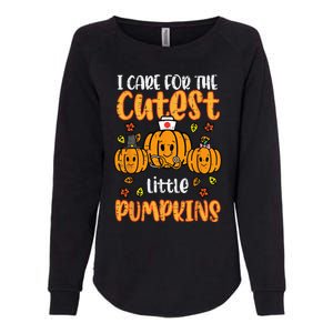 Pumpkins Nurse Halloween Scrub Top Fall Thanksgiving Womens California Wash Sweatshirt