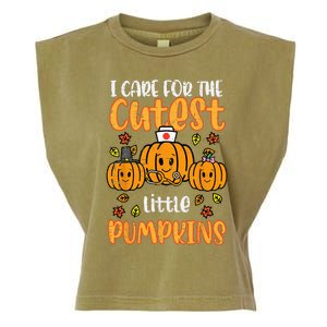 Pumpkins Nurse Halloween Scrub Top Fall Thanksgiving Garment-Dyed Women's Muscle Tee