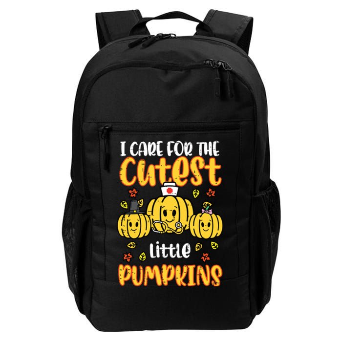 Pumpkins Nurse Halloween Scrub Top Fall Thanksgiving Women Daily Commute Backpack