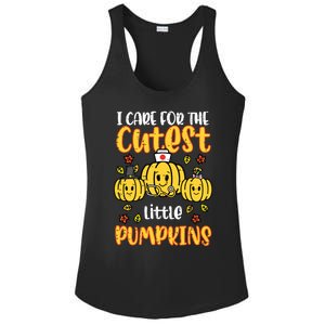 Pumpkins Nurse Halloween Scrub Top Fall Thanksgiving Women Ladies PosiCharge Competitor Racerback Tank