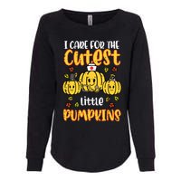 Pumpkins Nurse Halloween Scrub Top Fall Thanksgiving Women Womens California Wash Sweatshirt