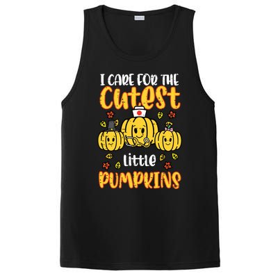 Pumpkins Nurse Halloween Scrub Top Fall Thanksgiving Women PosiCharge Competitor Tank