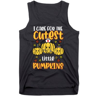 Pumpkins Nurse Halloween Scrub Top Fall Thanksgiving Women Tank Top