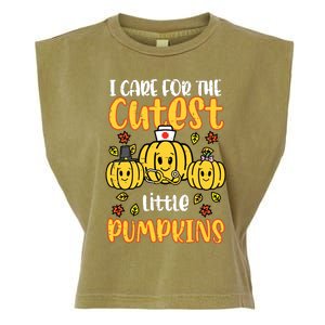 Pumpkins Nurse Halloween Scrub Top Fall Thanksgiving Women Garment-Dyed Women's Muscle Tee