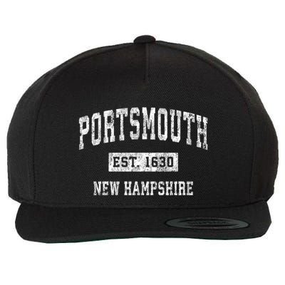 Portsmouth New Hampshire Nh Vintage Sports Wool Snapback Cap