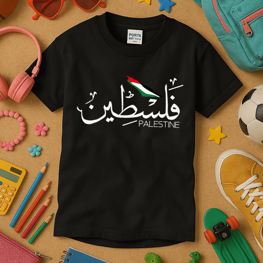 Palestine Name In Arabic Palestine Kids T-Shirt