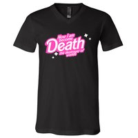 Pinkheimer Now I Am Become Death The Destroyer Of Worlds V-Neck T-Shirt