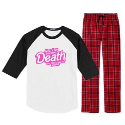 Pinkheimer Now I Am Become Death The Destroyer Of Worlds Raglan Sleeve Pajama Set