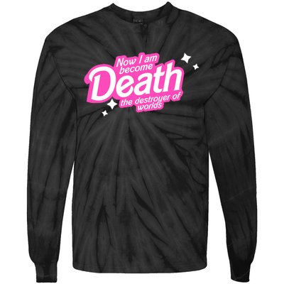 Pinkheimer Now I Am Become Death The Destroyer Of Worlds Tie-Dye Long Sleeve Shirt