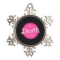 Pinkheimer Now I Am Become Death The Destroyer Of Worlds Metallic Star Ornament