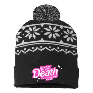 Pinkheimer Now I Am Become Death The Destroyer Of Worlds USA-Made Snowflake Beanie