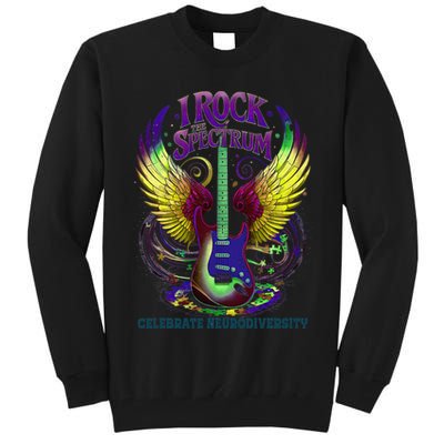Proud Neurodiversity I ROCK THE SPECTRUM Autism Awareness Tall Sweatshirt