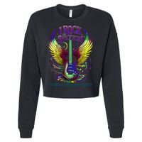 Proud Neurodiversity I ROCK THE SPECTRUM Autism Awareness Cropped Pullover Crew