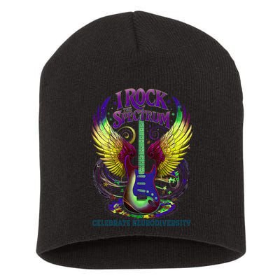 Proud Neurodiversity I ROCK THE SPECTRUM Autism Awareness Short Acrylic Beanie