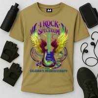 Proud Neurodiversity I ROCK THE SPECTRUM Autism Awareness Cooling Performance Crew T-Shirt