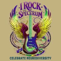 Proud Neurodiversity I ROCK THE SPECTRUM Autism Awareness Cooling Performance Crew T-Shirt
