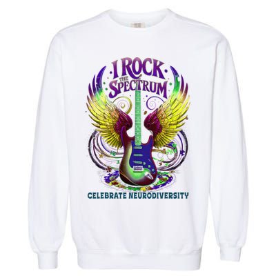 Proud Neurodiversity I ROCK THE SPECTRUM Autism Awareness Garment-Dyed Sweatshirt