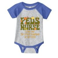 Peds Nurse I Care For The Cutest Pumpkins In The Patch Gift Infant Baby Jersey Bodysuit