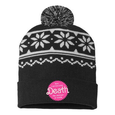 Pinkheimer Now I Am Become Death The Destroyer Of Worlds USA-Made Snowflake Beanie