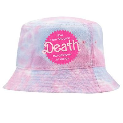 Pinkheimer Now I Am Become Death The Destroyer Of Worlds Tie-Dyed Bucket Hat