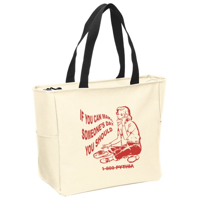 Pythia Nightcall If You Can Make SomeoneS Day You Should Zip Tote Bag