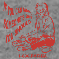 Pythia Nightcall If You Can Make SomeoneS Day You Should 7-Panel Snapback Hat