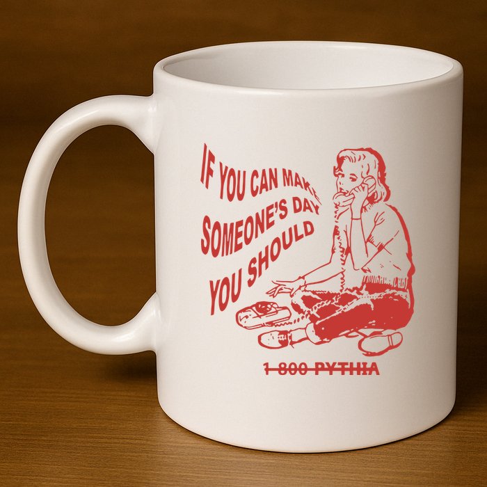 Pythia Nightcall If You Can Make SomeoneS Day You Should 11oz C Handle Ceramic Mug