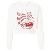 Pythia Nightcall If You Can Make SomeoneS Day You Should Cropped Pullover Crew