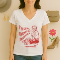 Pythia Nightcall If You Can Make SomeoneS Day You Should Women's V-Neck T-Shirt
