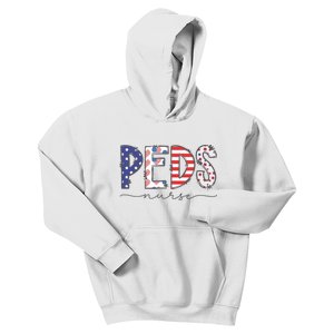 Peds Nurse July 4th Pediatric Nurse Happy Independence Day Kids Hoodie