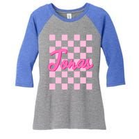 Personalized Name Jonas I Love Jonas Women's Tri-Blend 3/4-Sleeve Raglan Shirt