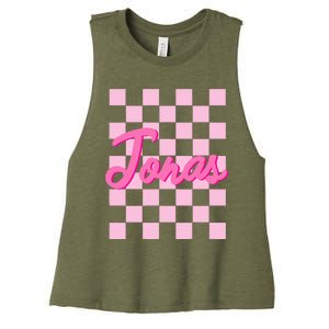 Personalized Name Jonas I Love Jonas Women's Racerback Cropped Tank