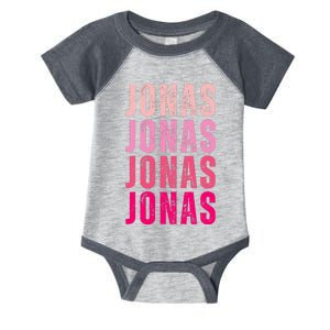 Personalized Name Jonas I Love Jonas Infant Baby Jersey Bodysuit