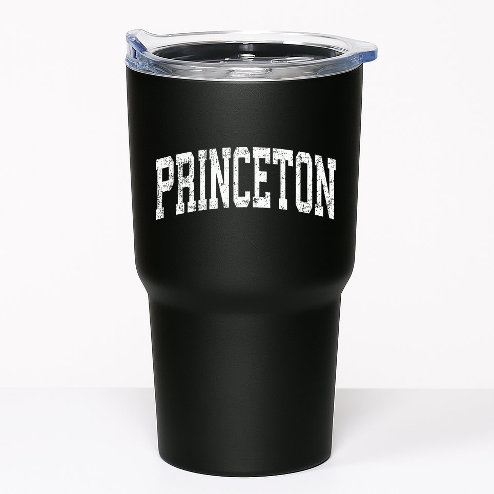 Princeton New Jersey NJ Vintage Athletic Sports Tumbler