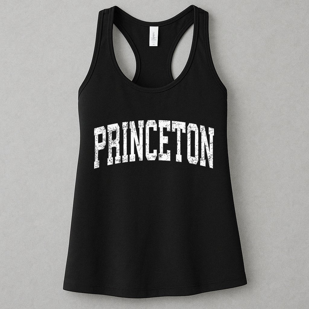 Princeton New Jersey NJ Vintage Athletic Sports Womens Tank Top