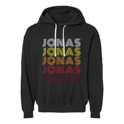 Personalized Name Jonas Vintage Jonas Garment-Dyed Fleece Hoodie