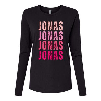 Personalized Name Jonas I Love Jonas Womens Cotton Relaxed Long Sleeve T-Shirt