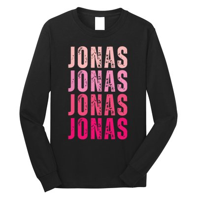 Personalized Name Jonas I Love Jonas Long Sleeve Shirt