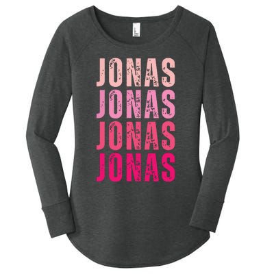 Personalized Name Jonas I Love Jonas Women's Perfect Tri Tunic Long Sleeve Shirt