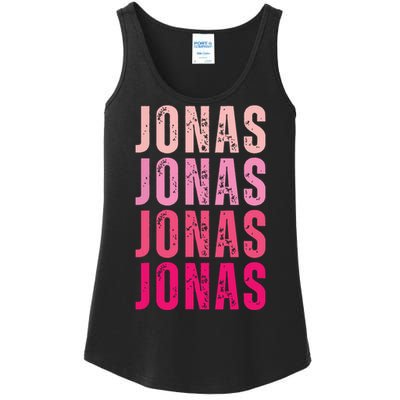 Personalized Name Jonas I Love Jonas Ladies Essential Tank