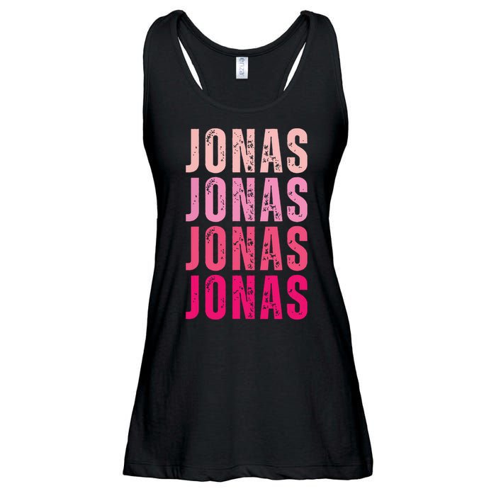 Personalized Name Jonas I Love Jonas Ladies Essential Flowy Tank