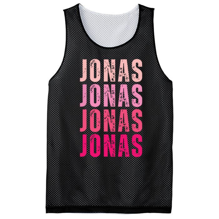 Personalized Name Jonas I Love Jonas Mesh Reversible Basketball Jersey Tank