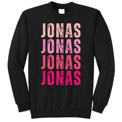 Personalized Name Jonas I Love Jonas Tall Sweatshirt