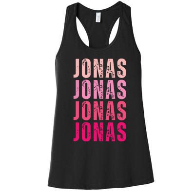 Personalized Name Jonas I Love Jonas Women's Racerback Tank